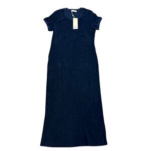 NWT Suzie Kondi Navy T-Shirt Scoop Neck Dress Women’s Sz S